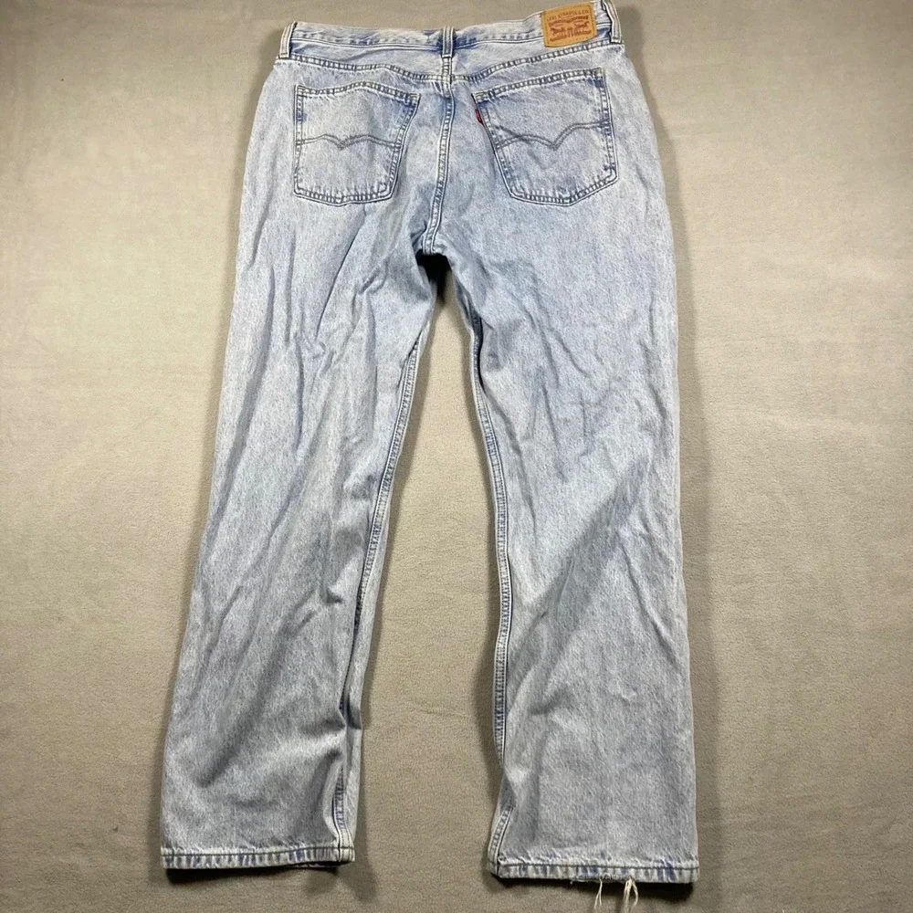 Levi's Jeans Mens 32 Light Blue Straight Low Pro Straight Light Wash